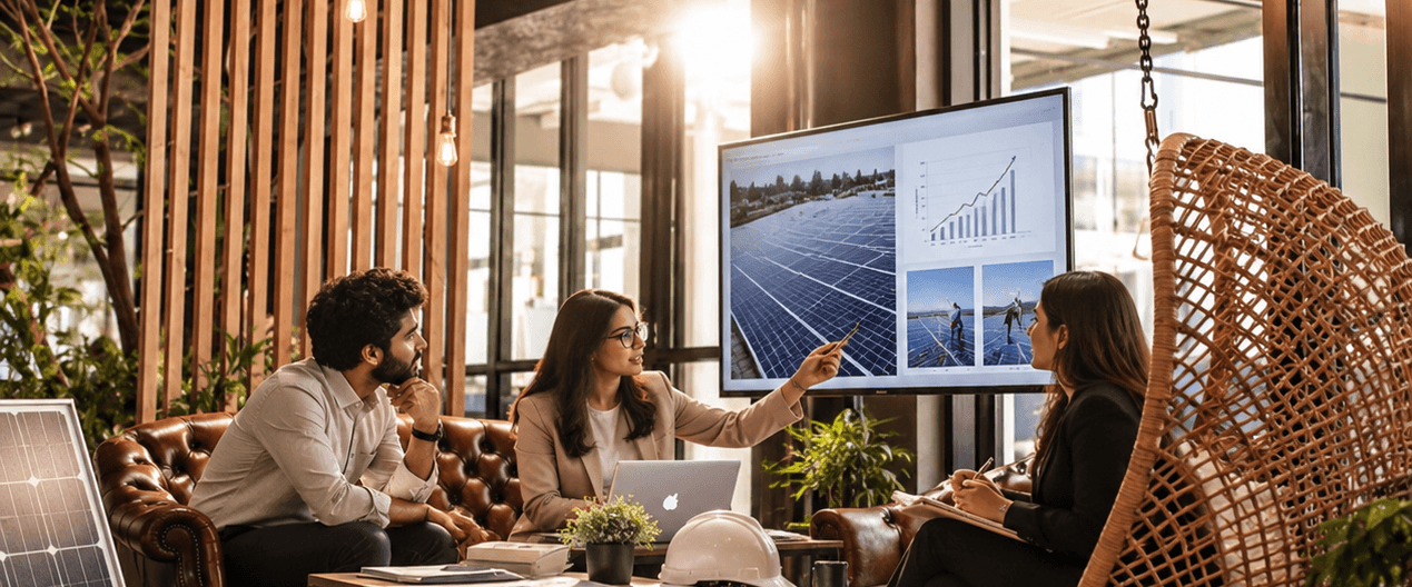 A solar and infrastructure planning meeting